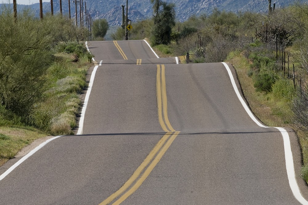 bumpy road